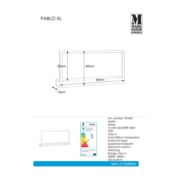 Biały kinkiet Markslöjd Pablo-image-2