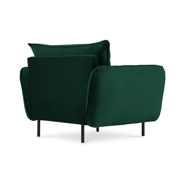 Ciemnozielony aksamitny fotel Vienna – Cosmopolitan Design-image-3