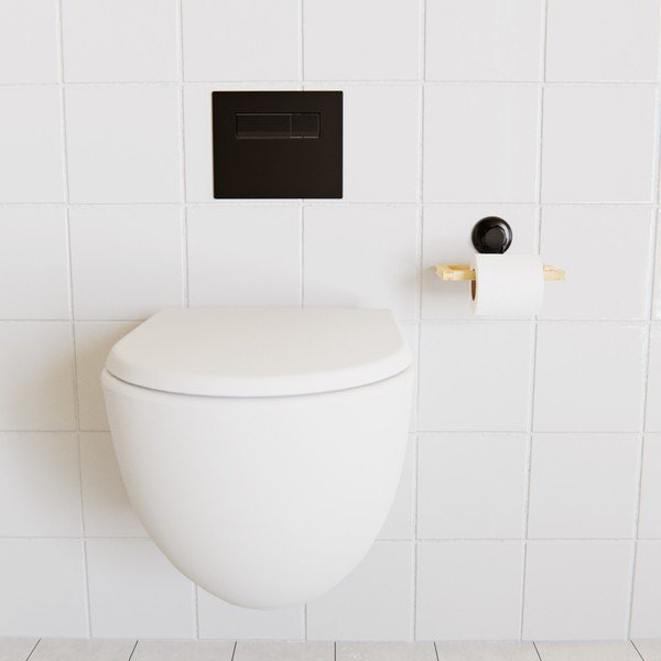 Bambusowy samoprzyczepny uchwyt na papier toaletowy Compactor Bestlock SPA-image-2