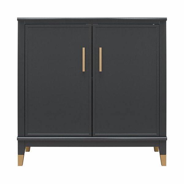 Czarna szafka 84x84 cm Westerleigh – CosmoLiving by Cosmopolitan