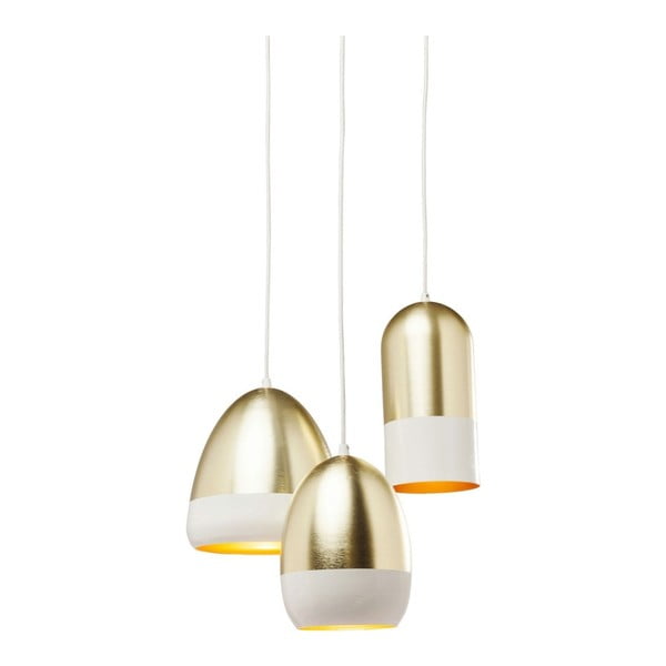 Lampa sufitowa w złotej barwie Kare Design Miami Vice