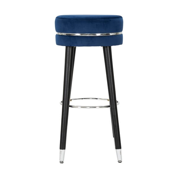 Niebieski tapicerowany hoker (wysokość siedziska 74 cm) Paris – Mauro Ferretti-image-1