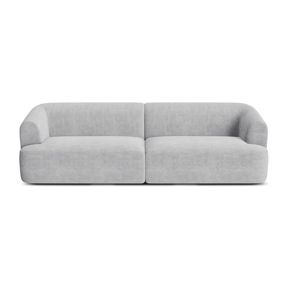 Jasnoszara sztruksowa sofa 255 cm Campi – Cosmopolitan Design (zdjęcie 3)