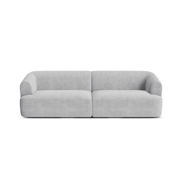Jasnoszara sztruksowa sofa 255 cm Campi – Cosmopolitan Design-image-3