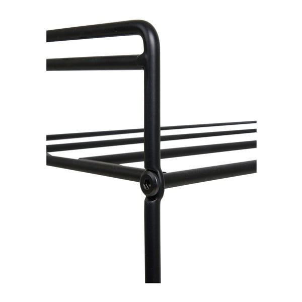 Czarny metalowy regał na buty Swansea – House Nordic-image-3