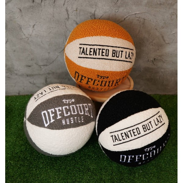 Poduszka dekoracyjna z materiału bouclé ø 25 cm Basketball – Mioli Decor-image-3