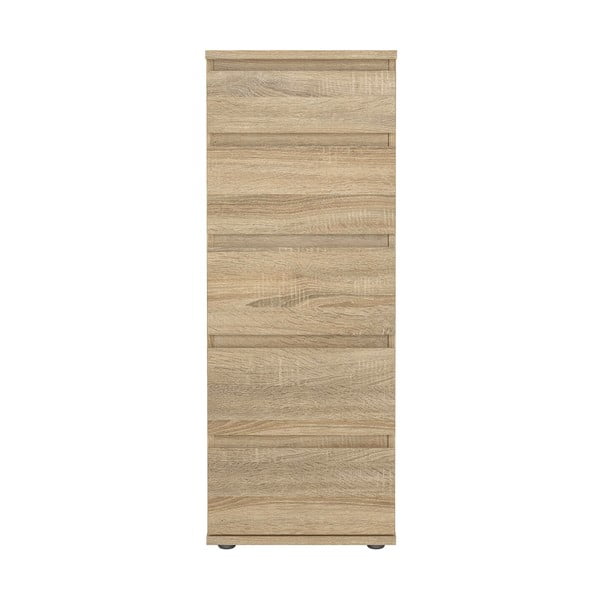 Wysoka komoda w dekorze dębu 40x107 cm Nova – Tvilum