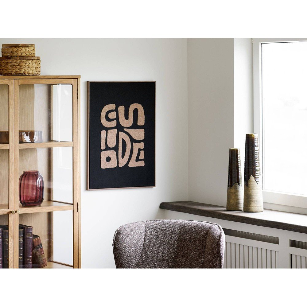 Brązowy ceramiczny wysoki wazon (wysokość 48 cm) – House Nordic (zdjęcie 4)
