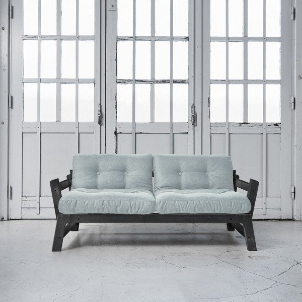 Sofa rozkładana Karup Step Black/Sky Blue-image-1