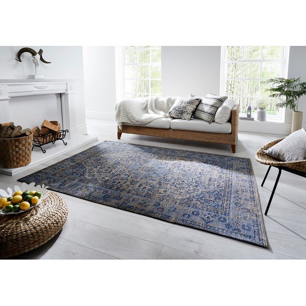 Niebieski ręcznie tkany dywan Flair Rugs Palais, 120x170 cm-image-2