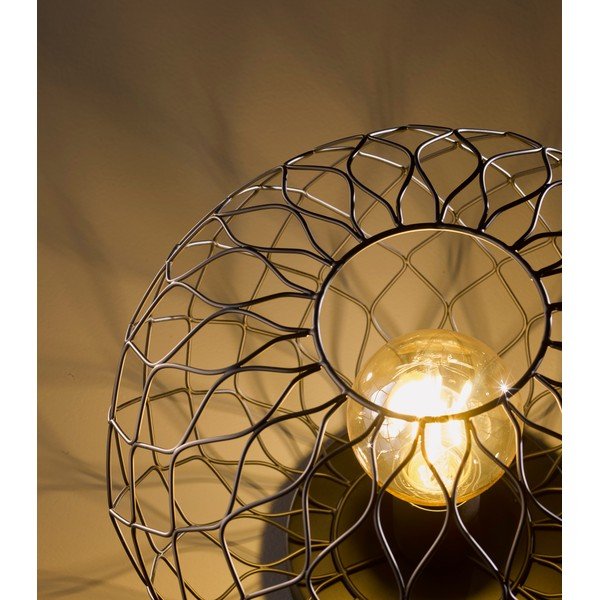 Czarna lampa stołowa z metalowym kloszem (wysokość 23 cm) Justin – Fischer & Honsel-image-1