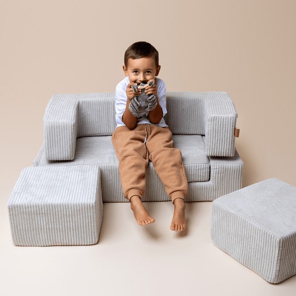 Turkusowy sztruksowy piankowy plac zabaw 6 szt. wysokość 40 cm 100x35 cm Montessori – Meowbaby-image-3