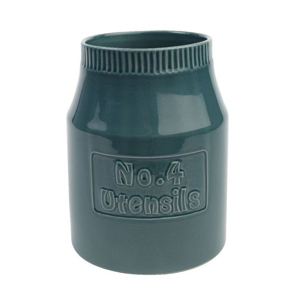 Niebieski pojemnik ceramiczny na przybory kuchenne Colour by Numbers-image-1