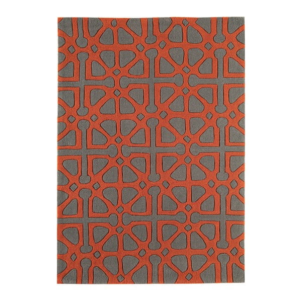 Czerwono-szary dywan Asiatic Carpets Harlequin Floorist, 300 x 200 cm