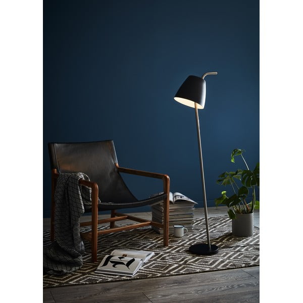 Czarna lampa stojąca Markslöjd Spin Floor Black, wys. 1,38 m-image-1