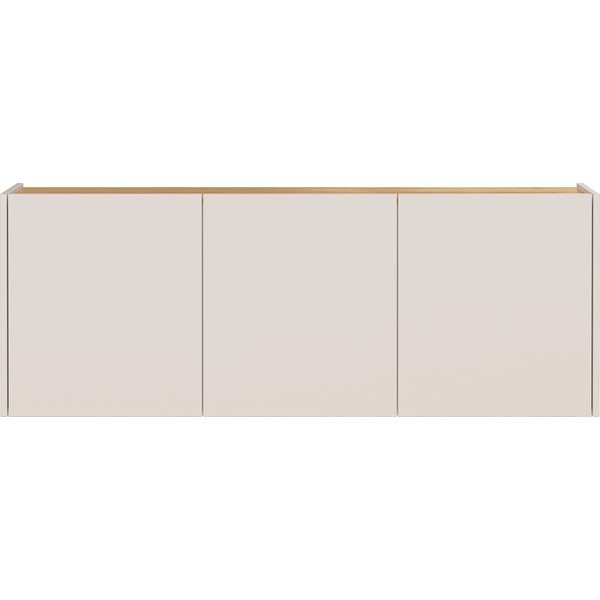 Kremowa szafka wisząca w dekorze dębu 138x52x25 cm Libbiano – Germania-image-3