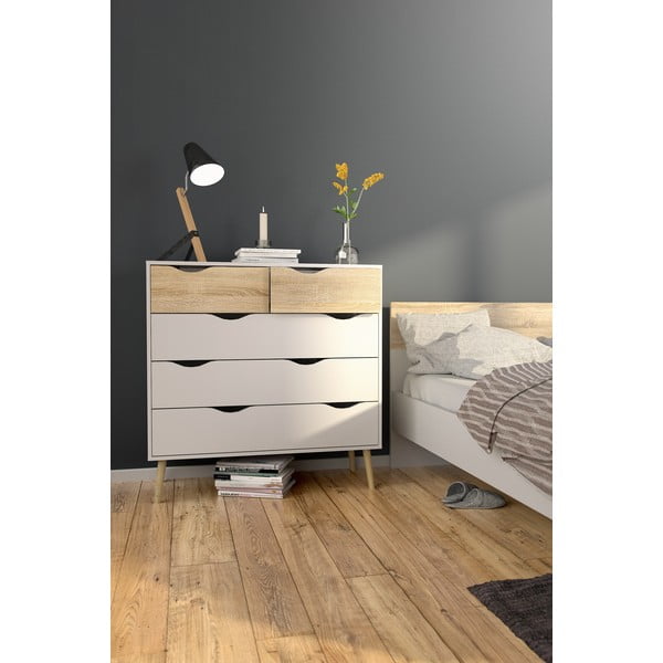 Biała komoda Tvilum Oslo, 99 x 101 cm-image-1