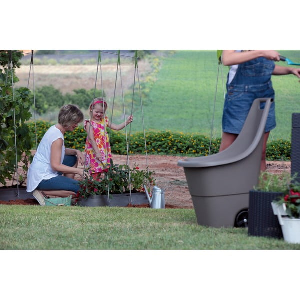 Beżowy kosz ogrodowy Easy go – Keter-image-2