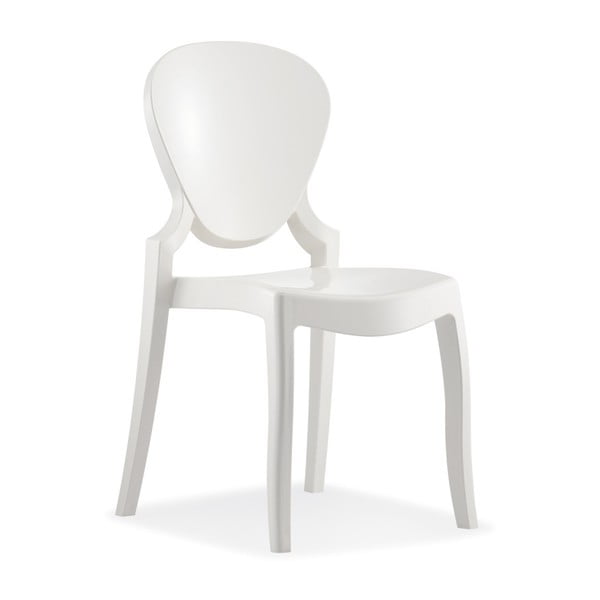 Białe krzesło Pedrali Queen