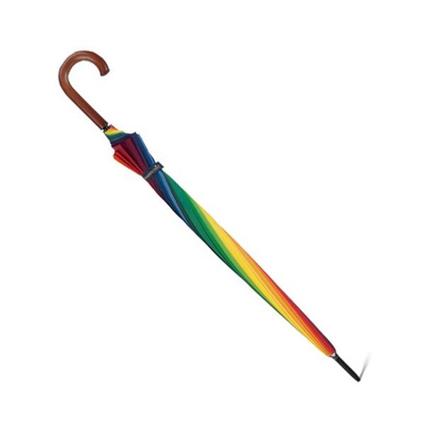 Kolorowy parasol Ambiance Rainbow, ⌀ 130 cm-image-1