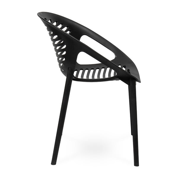 Czarne krzesło ogrodowe Bonami Essentials Joanna-image-4