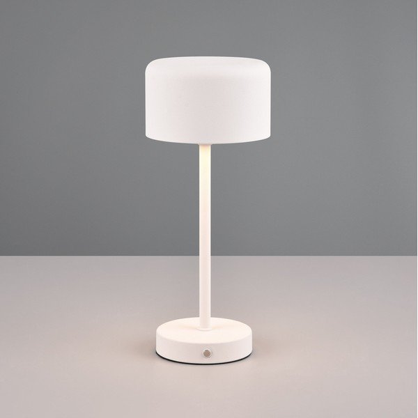 Biała lampa stołowa LED ze ściemniaczem (wys. 30 cm) Jeff – Reality-image-1
