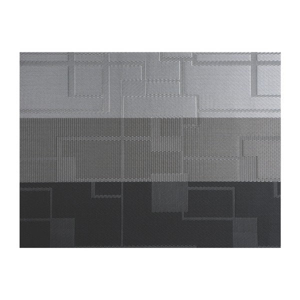 Szara mata stołowa z tworzywa sztucznego Tiseco Home Studio Chiné Stripe, 30x45 cm
