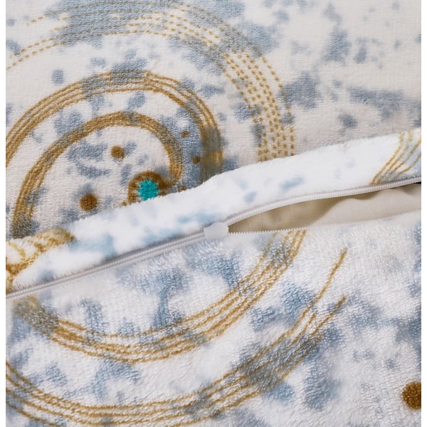 Biało-niebieska pościel jednoosobowa z mikropluszu 140x200 cm Estrellas – My House-image-2