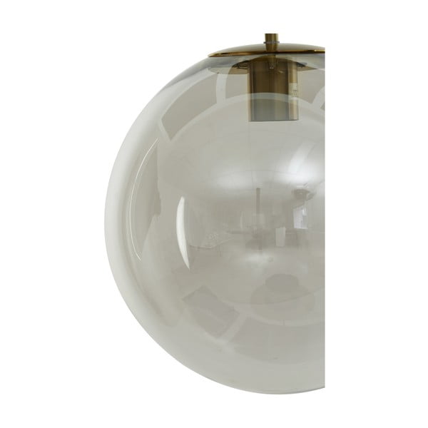 Lampa wisząca w kolorze brązu ze szklanym kloszem ø 40 cm Medina – Light & Living-image-4