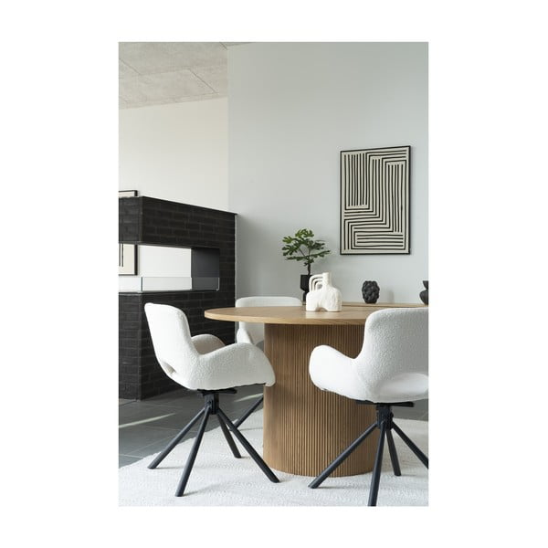 Okrągły stół w dekorze topoli ø 120 cm Boavista – House Nordic-image-3