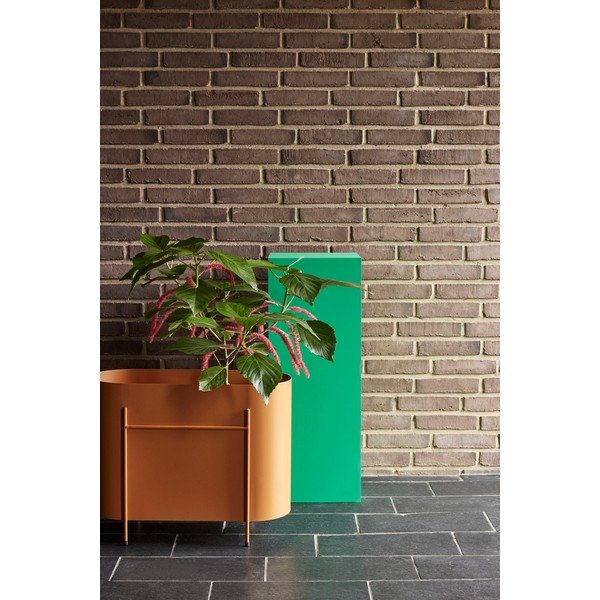 Pomarańczowa metalowa doniczka Hübsch Planter-image-1