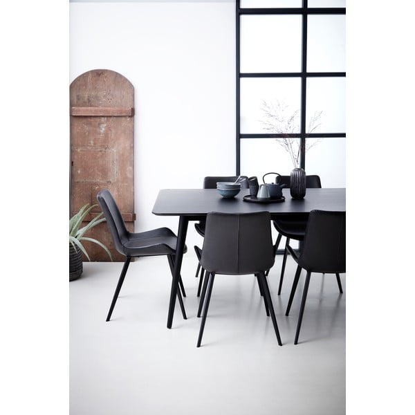 Czarne krzesło z imitacji skóry DAN-FORM Denmark Hype-image-2