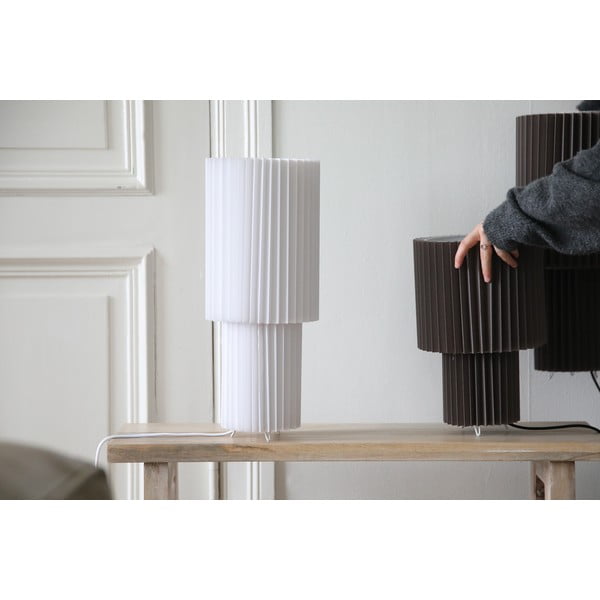 Szara lampa stołowa z tekstylnym kloszem (wysokość 45 cm) Catis – Markslöjd-image-3