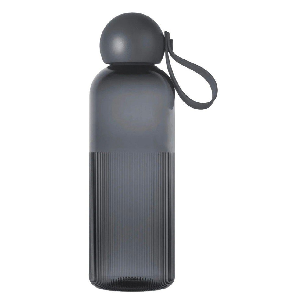 Ciemnoszara podróżna butelka z plastiku z recyklingu 600 ml Ture – Sagaform