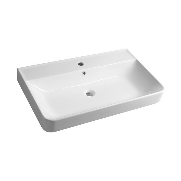 Biała ceramiczna umywalka 80x48 cm Gali – Sapho