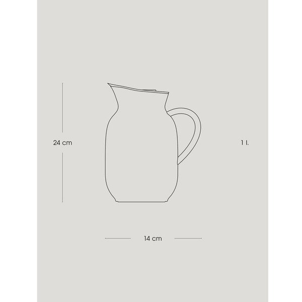 Dzbanek termos ze stali nierdzewnej w kolorze srebra 1,2 l Amphora – Stelton-image-3