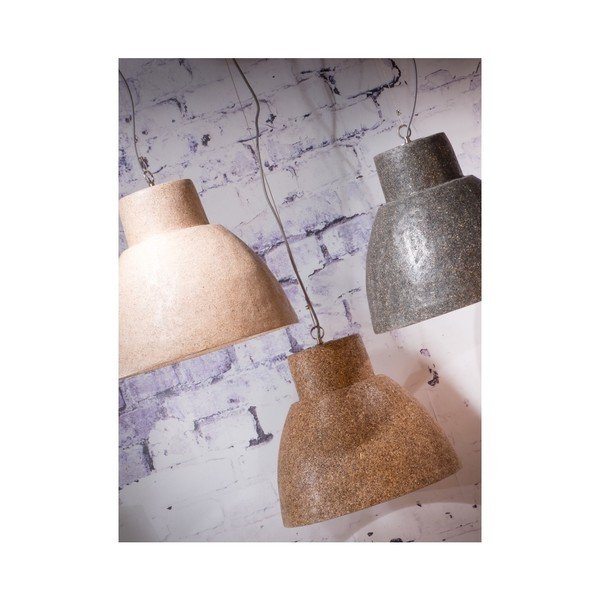 Brązowa lampa wisząca ze ścieru drzewnego Good&Mojo Cebu-image-1