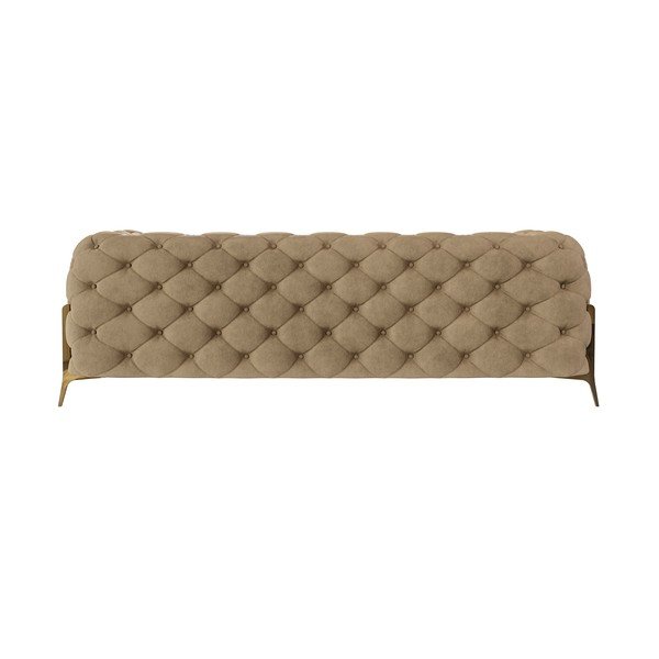 Jasnobrązowa aksamitna sofa 225 cm Chelsea Bis – Ropez-image-2