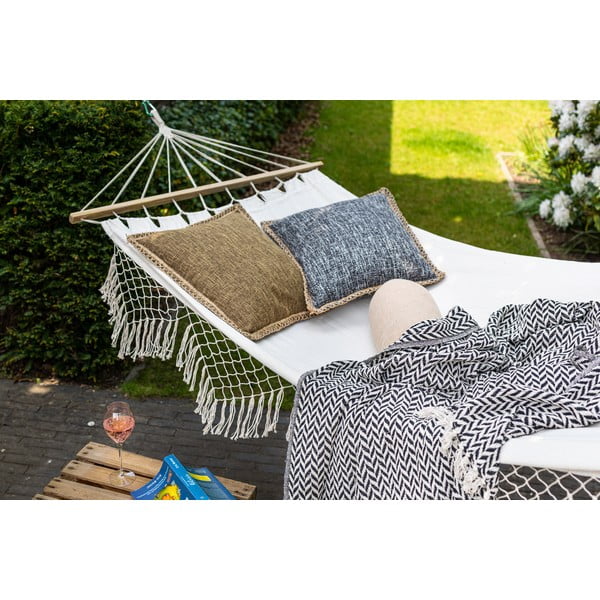 Koc z bawełny z recyklingu 130x170 cm Alpana – Tiseco Home Studio-image-1