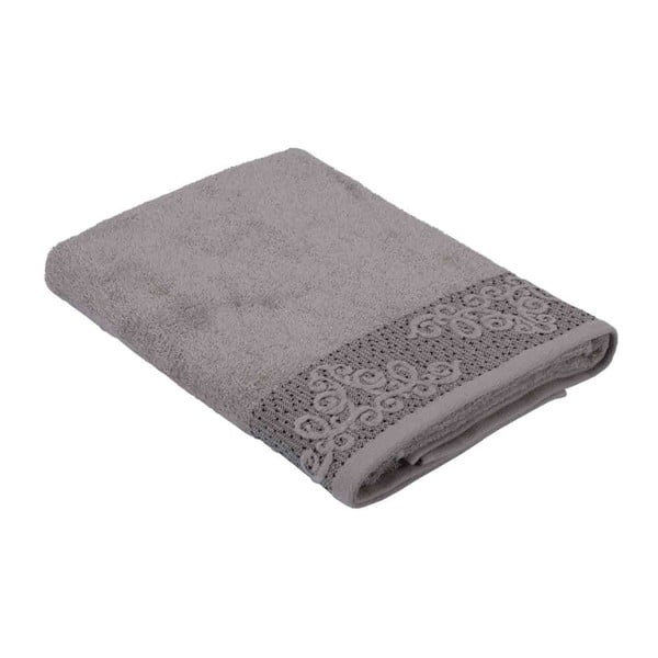 Brązowy ręcznik z bawełny Bella Maison Damask, 50x90 cm