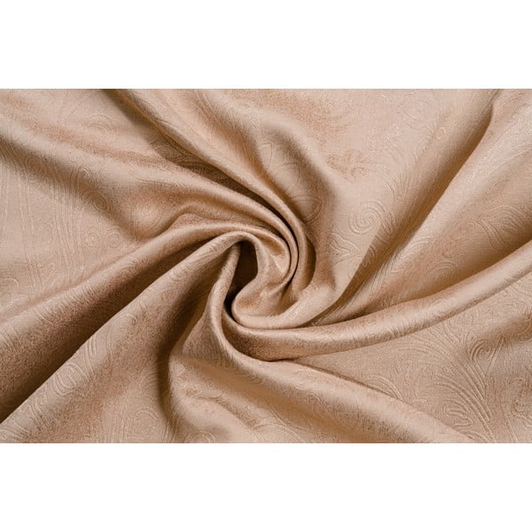 Brązowa zasłona 140x270 cm Cora – Mendola Fabrics