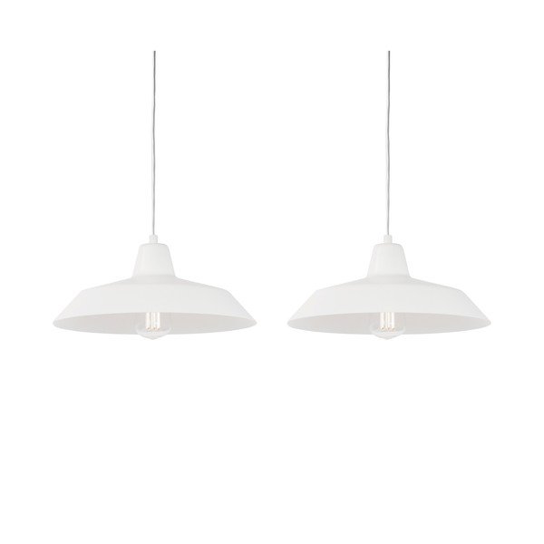 Biała podwójna lampa wisząca Sotto Luce Cinco-image-2