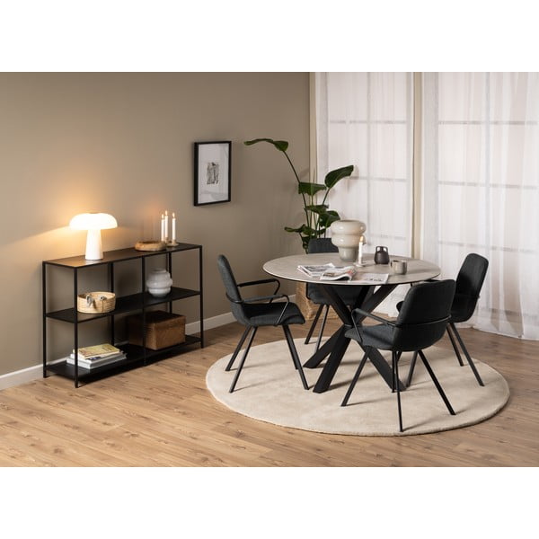 Ciemnoszare krzesła zestaw 2 szt. Selina – Actona-image-2