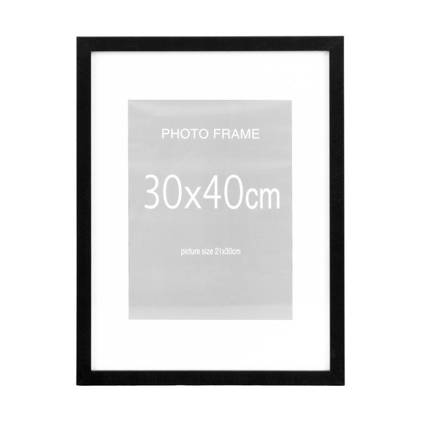 Czarne ramki zestaw 5 szt. 30x40 cm Marbella – House Nordic-image-2