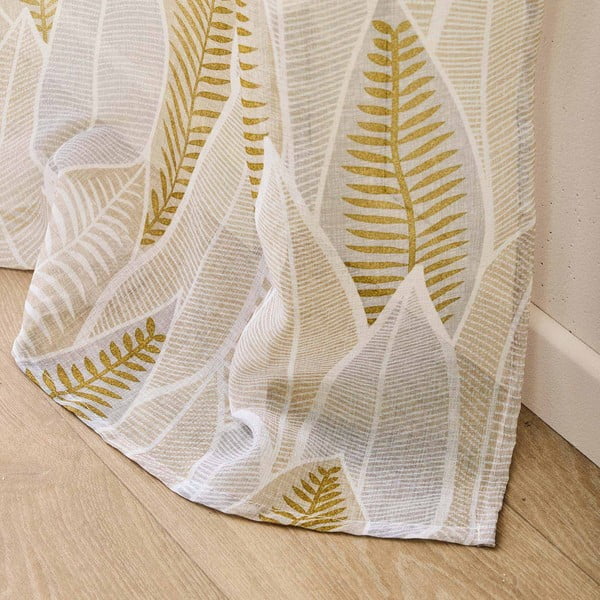 Beżowa firanka z woalu 140x280 cm Kim – douceur d'intérieur-image-4