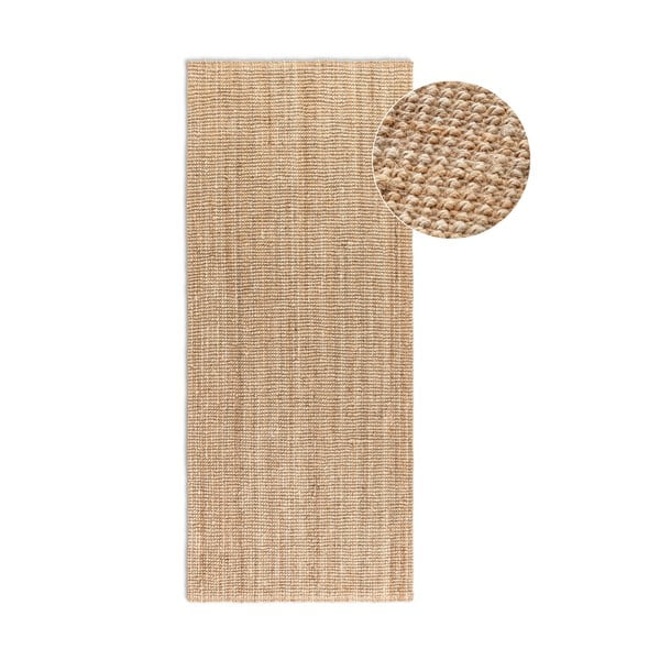 Naturalny chodnik z juty 80x200 cm Bouclé – Hanse Home