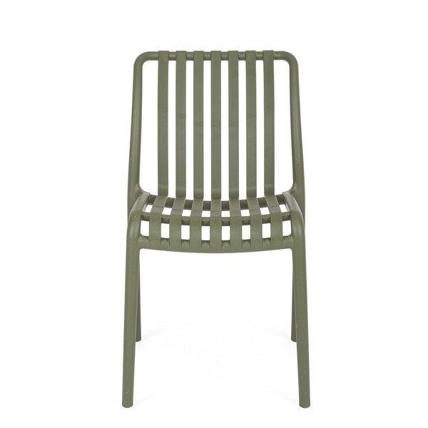 Zielone plastikowe krzesło ogrodowe Billie – Bizzotto-image-2