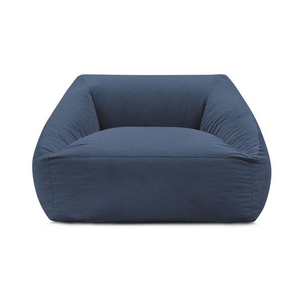 Ciemnoniebieski sztruksowy worek do siedzenia Lilibet – Bobochic Paris-image-2