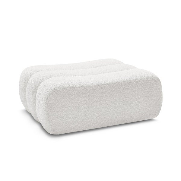 Biały podnóżek z materiału bouclé Azra – Bobochic Paris-image-2