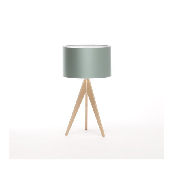 Stalowo-niebieska lampa stołowa 4room Artist, brzoza, Ø 33 cm